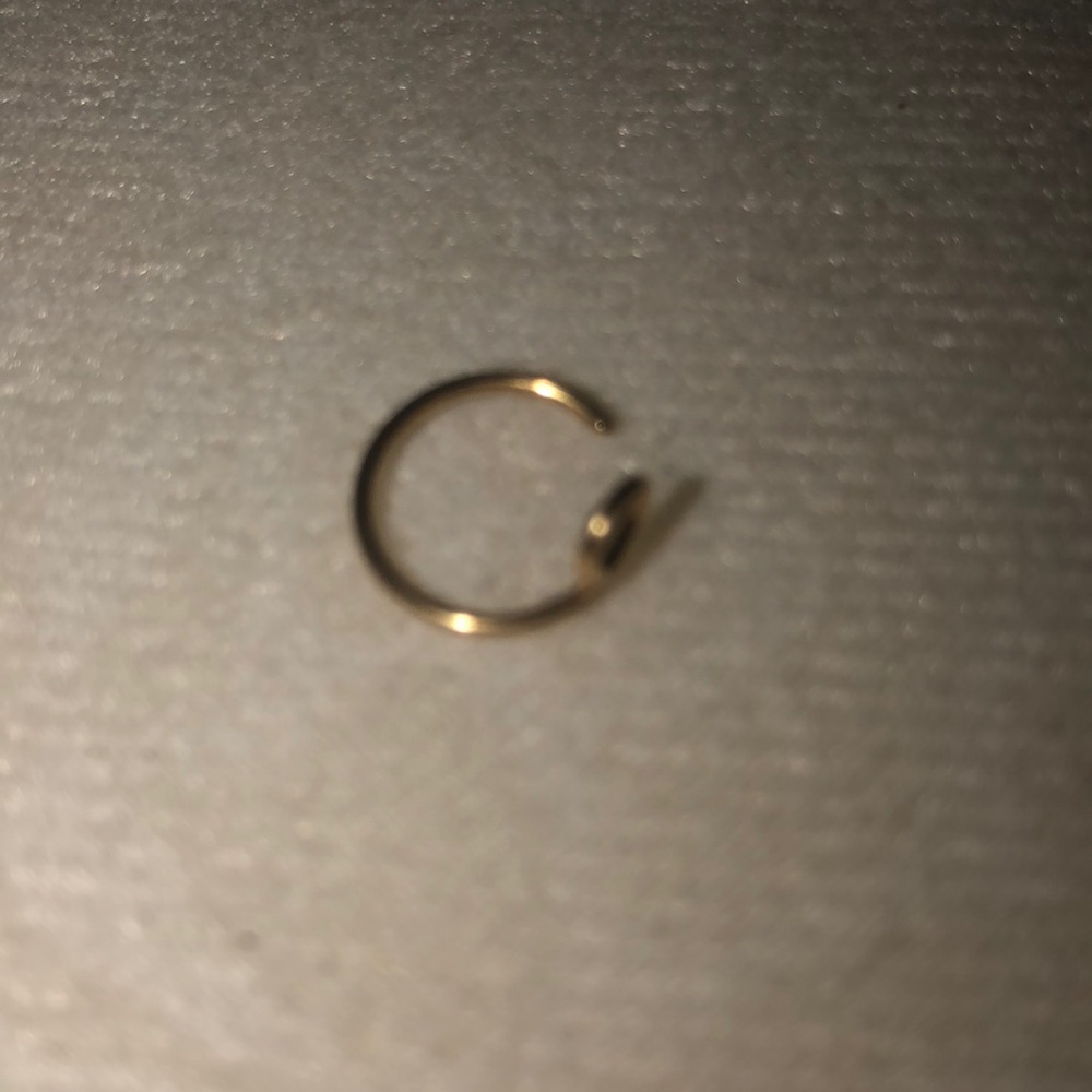 Fake gold nose ring